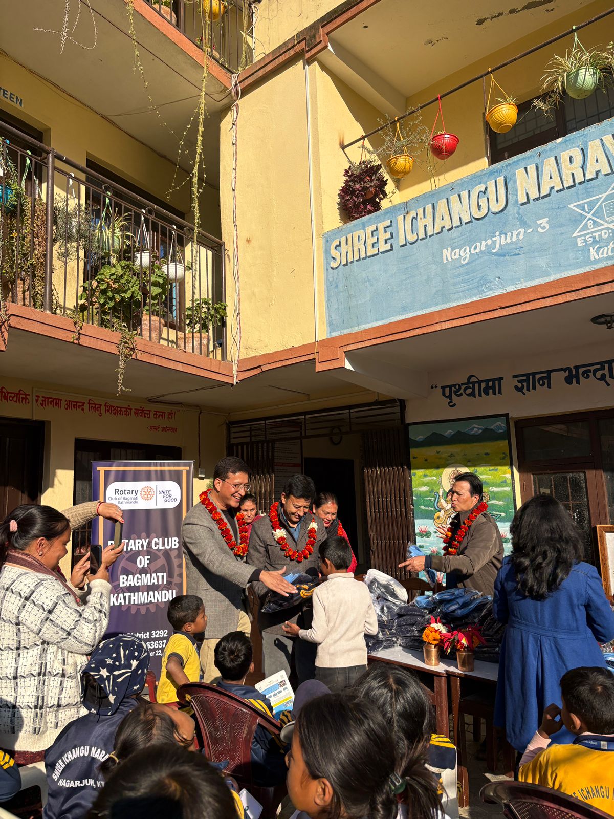 Service Project 12: School  Supplies Distribution in Four Adopted School