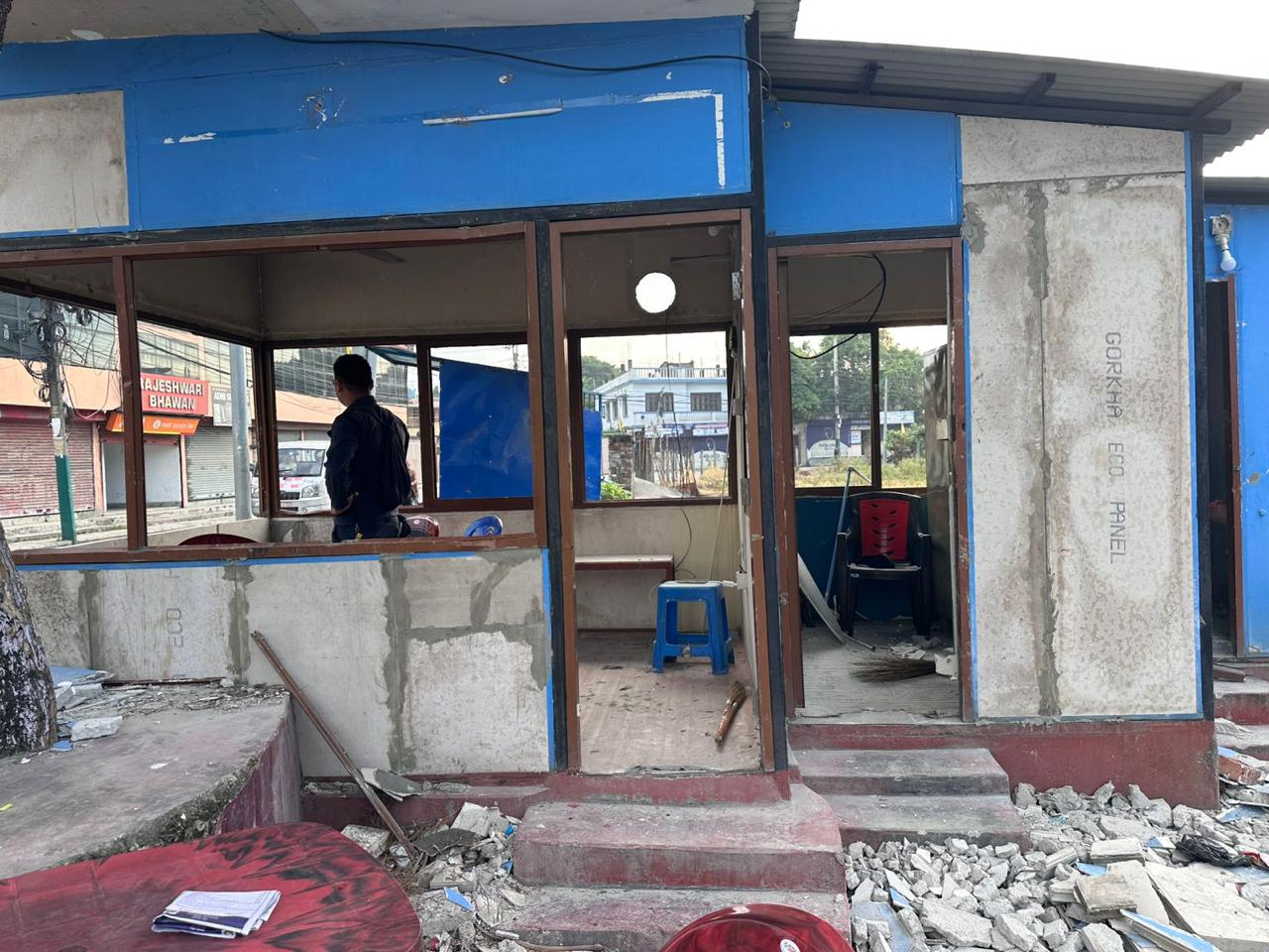 Rebuilt Structure of Police Bit At Tinpaini