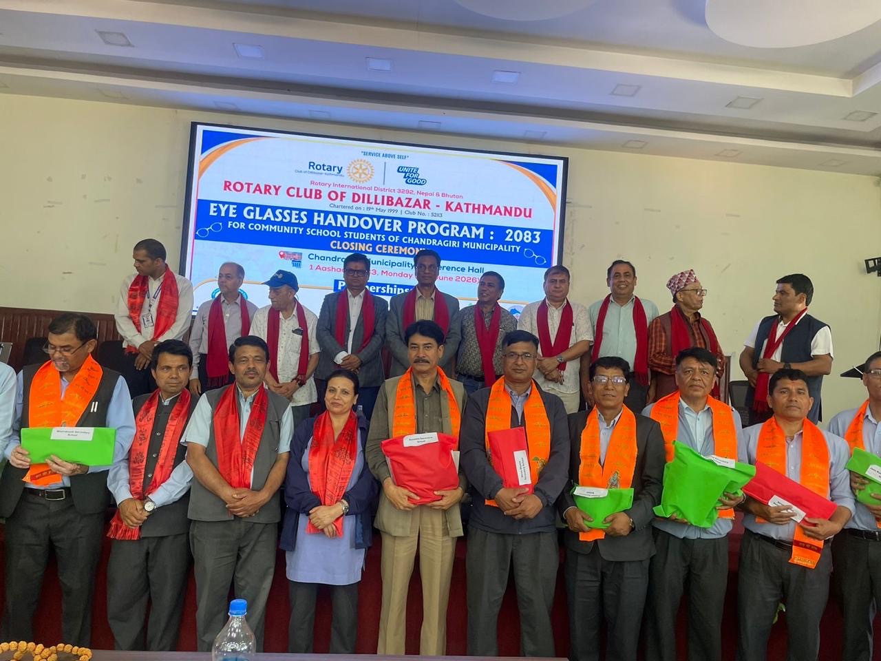 Eyeglass distribution and Eye Health Camp Closing Program