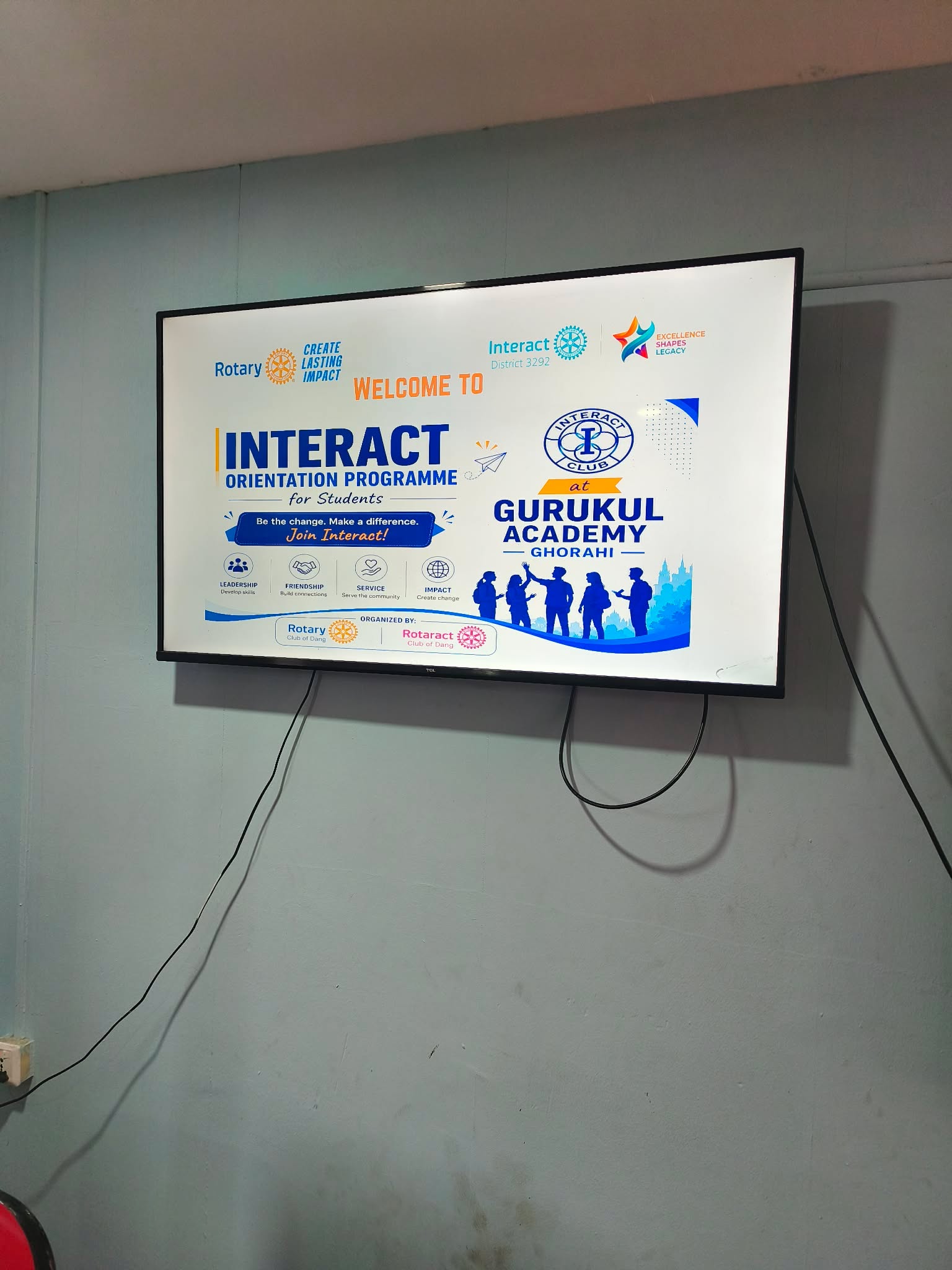 Orientation to Students about Rotary and Interact in Gurukul Academy Ghorahi