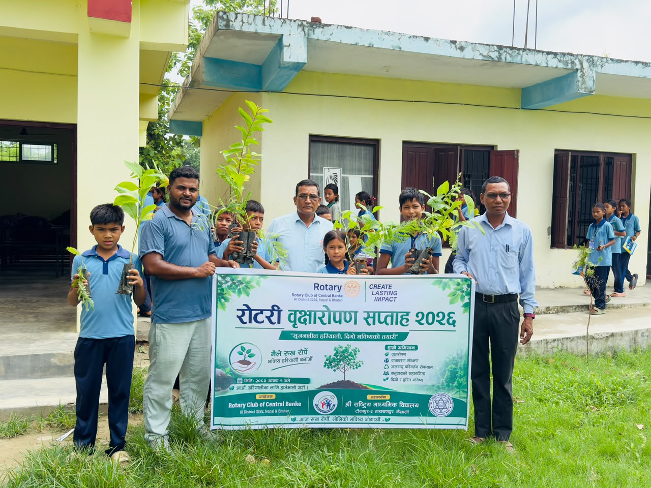 Tree Plantation at Rastriya Mavi School