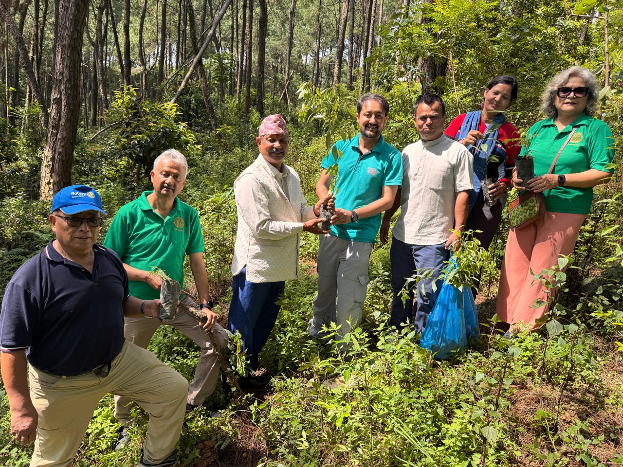 Tree plantation at Sahid Park, Jagadol