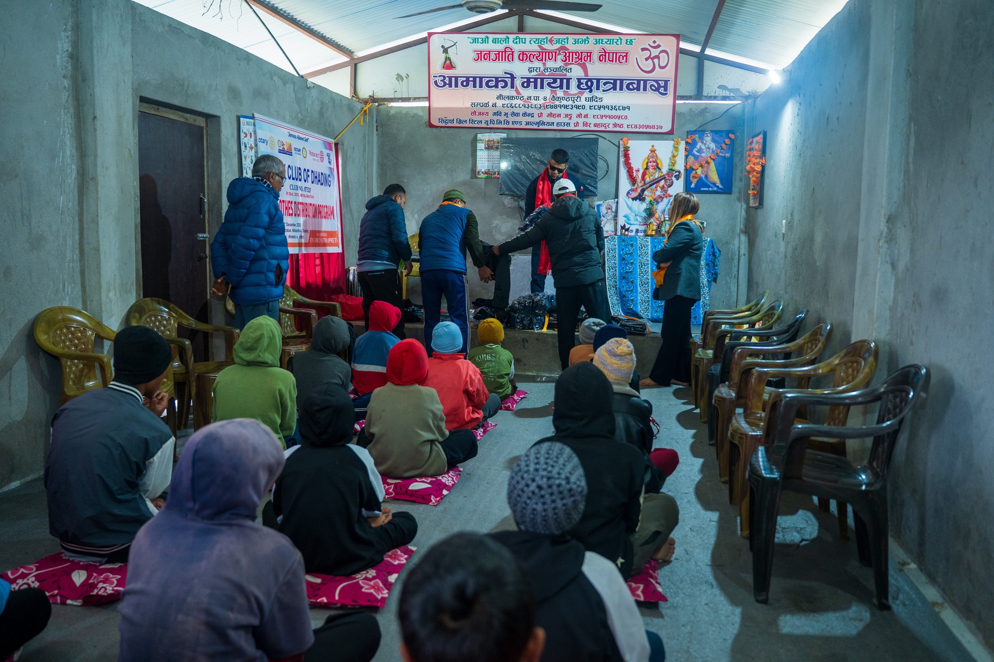 Warm clothes  distribution