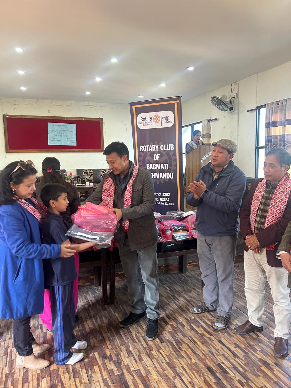 Service Project 12: School  Supplies Distribution in Four Adopted School