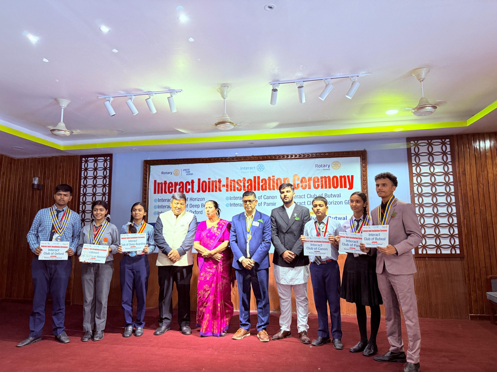 Joint- Installation of Seven Interact Clubs Sponsored by RC Butwal