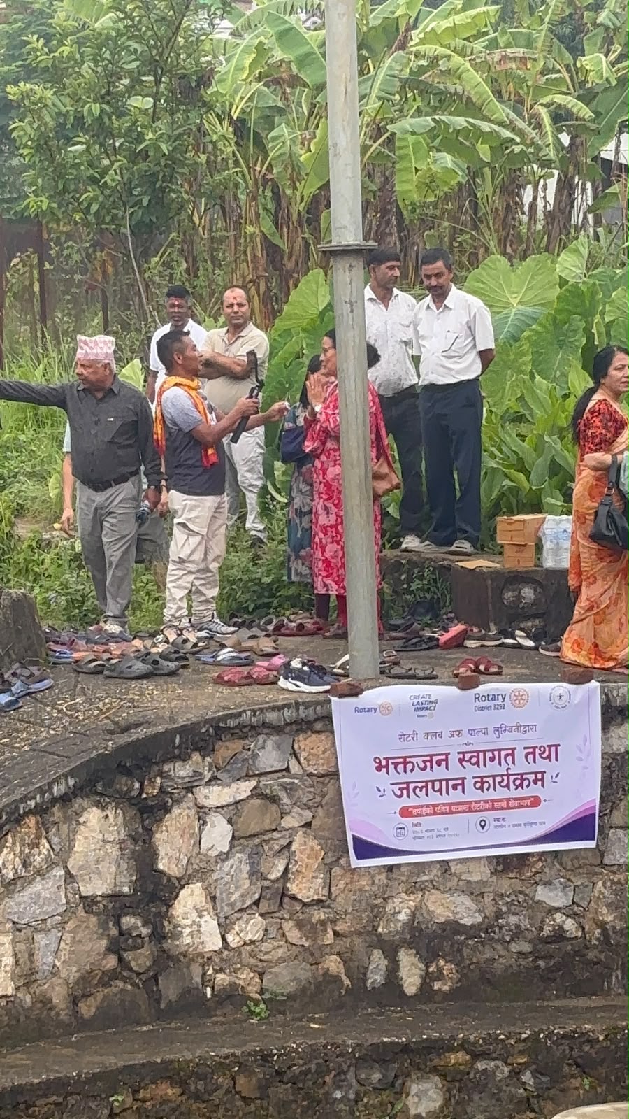 Welcomed and Refreshment for  Bolbom Devotee