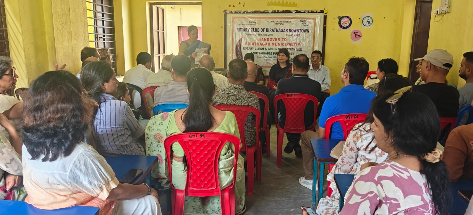 Handover program of GG2577936  Rotary Clean &Green Sanitation Hub-